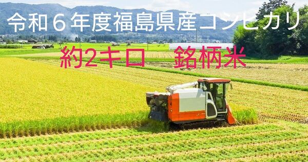 米 約2キロ 福島県産コシヒカリ 銘柄米