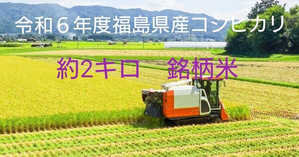 米 約2キロ 福島県産コシヒカリ 銘柄米
