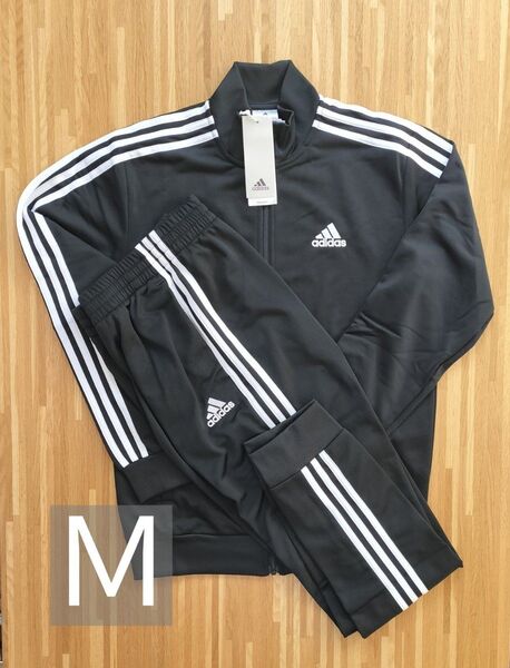 新品 アディダス M ジャージ上下 adidas ブラック セットアップ 黒