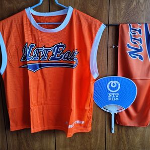 NTT東日本 都市対抗野球応援ユニフォーム(ビブス)タオル うちわ