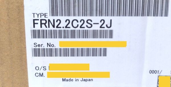 新品未開封 富士電機 FRN2.2C2S-2J◆コンパクト形インバータ◆三相200V◆Fuji フジ 富士