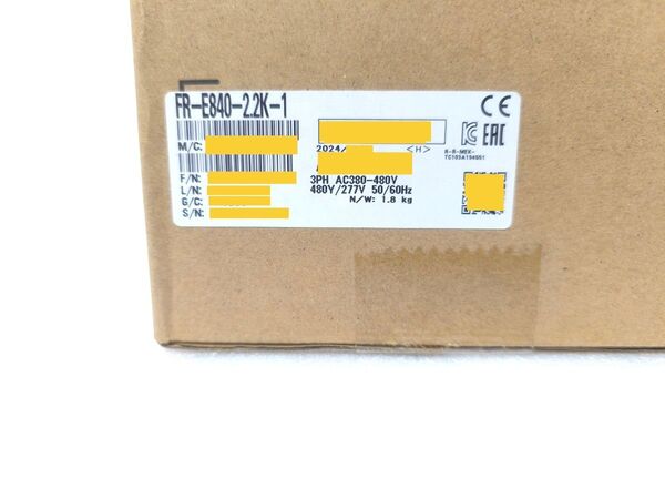 新品未開封2024年製★三菱電機 FR-E840-2.2K-1◆インバータ ◆三相400V◆E840◆Mitsubishi