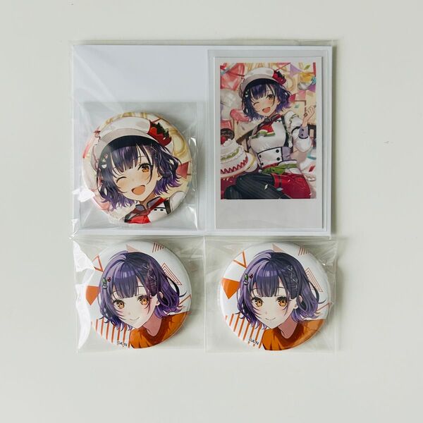 にじさんじ 七瀬すず菜 誕生日 にじフェス 缶バッジ セット
