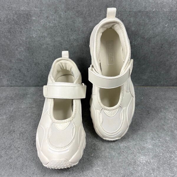 PUMA プーマ パルサーウェッジ サンダル 白 厚底 22