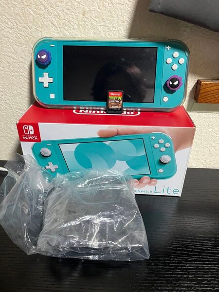 Nintendo Switch Lite ターコイズ ケース、Minecraftソフト付き