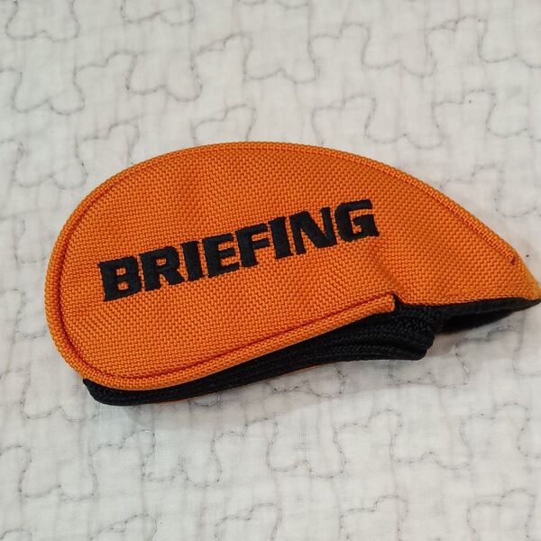美品 アイアンカバー ヘッドカバー BRIEFING ブリーフィング 単品 5番 オレンジ