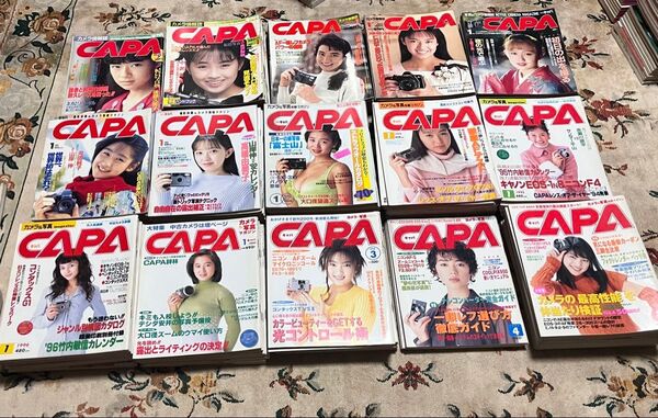 カメラ雑誌 CAPA キャパ まとめ売り 1986年〜1998年 2000年代 140冊以上 付録あり 美品 送料込み 送料無料