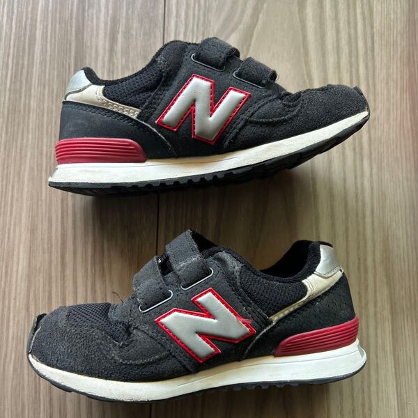 New Balance 313 ブラックレッド17.0cm