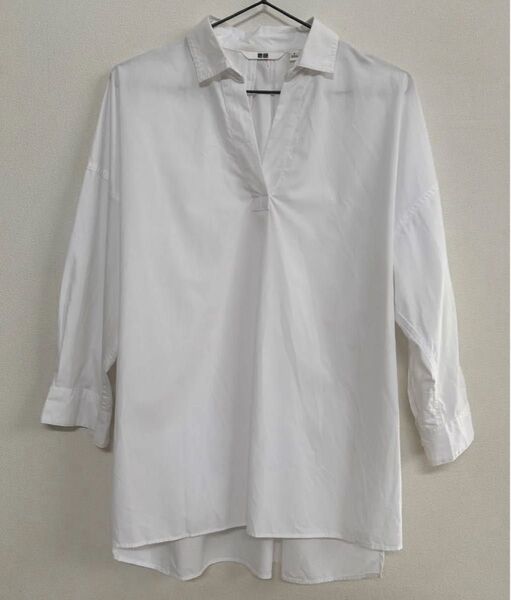 UNIQLO コットンリラックススキッパーシャツ スキッパーシャツ シャツ