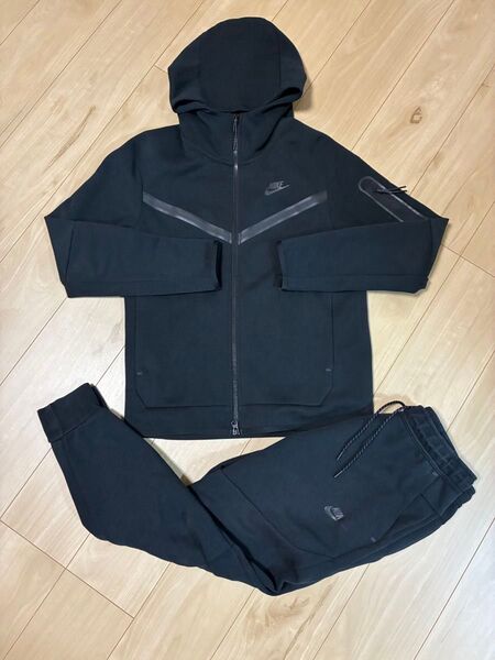ナイキテックフリース セットアップ 上下 ブラック Mサイズ 廃盤品