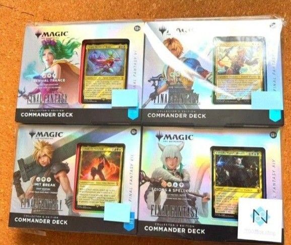 MtG ファイナルファンタジー 英語版 コレクター 統率者デッキ 4BOX セット 新品未開封