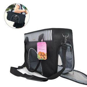 ( black S) pet Carry dog cat for pets carry bag 2way folding cat middle for small dog pet bag travel through . walk outing bag 