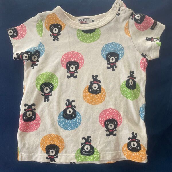 DOUBLE.B Tシャツ 90サイズ ミキハウス ビーくん B