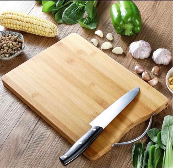 新品 天然木 竹製まな板 1点 / バンブー カッティングボード BBQ キャンプ アウトドア キッチン 調理器具