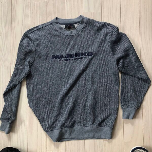 MR.JUNKO ワッフルスウェット Lサイズ グレー