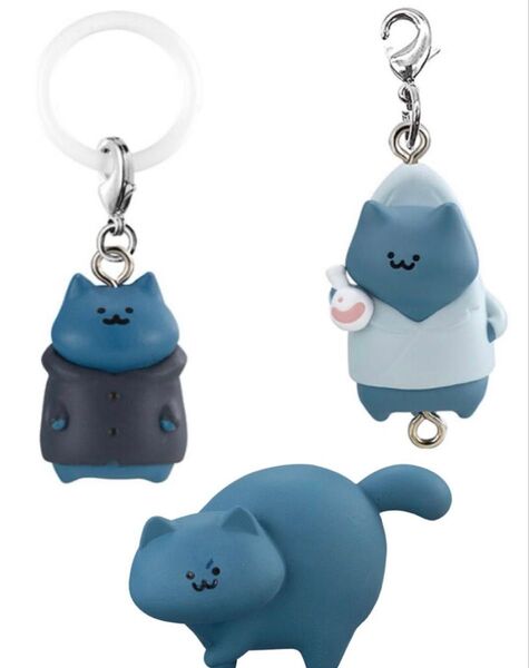 未開封セット お文具といっしょ めじるしアクセサリー 猫さん まとめ売り キーホルダーチャーム お文具さん