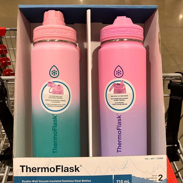 コストコ ThermoFlask ステンレスボトル 710 ml 2本セット