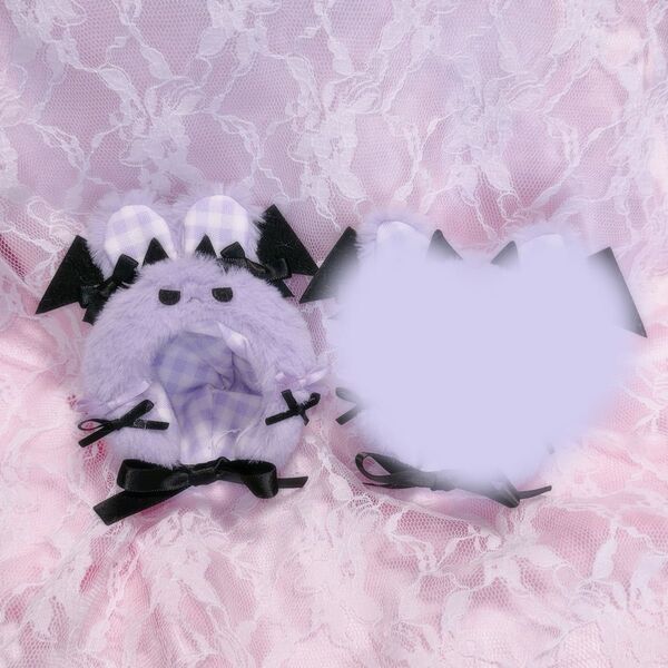 Angry usa devil ぬい服 被り物 着ぐるみ にじぱぺっと おまんじゅう 10cm purple