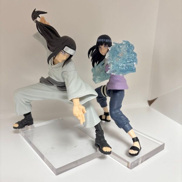NARUTO ナルト 疾風伝 VIBRATION STARS 【アクリル台座】 日向 ネジ ヒナタ 2種セット