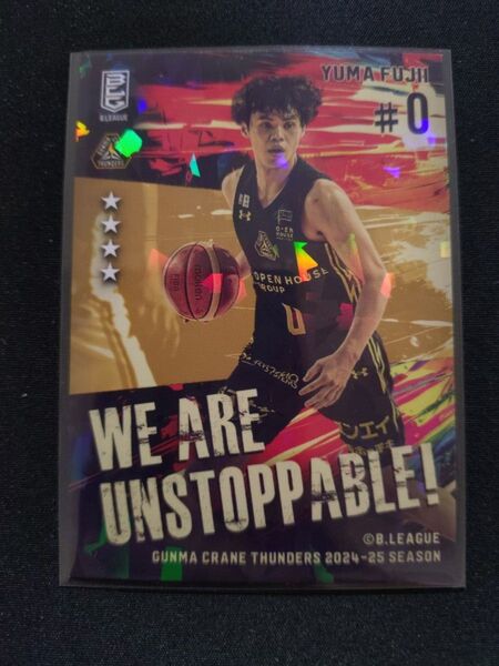 藤井祐眞 Bリーグ チップス リアルカード 群馬クレインサンダース