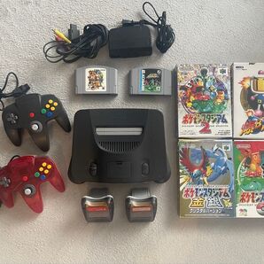 ニンテンドー64 Nintendo 本体 コントローラー 2個付き ソフト6本セット プラス 64GBパック 2個付き