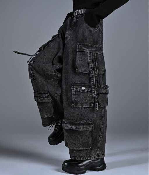 ADRER parachute cargo pants denim デニムカーゴパンツ 新品未開封 タグ付き