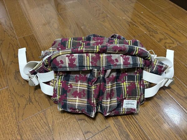 吉田カバン PORTER×BEAMS×Disney トリプルネーム ウエストバッグ ウエストポーチ ボディバッグ