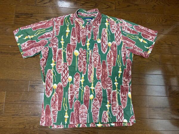 USA製 Reyn Spoonerレインスプーナー フィル エドワーズ)プルオーバー アロハシャツ L サイズ 90s