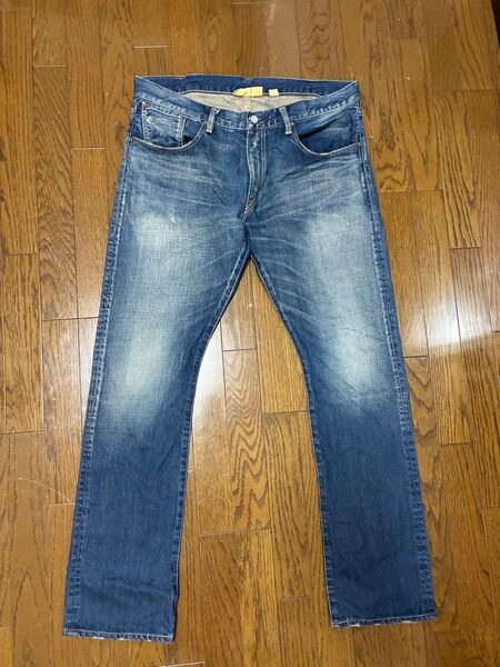 CANTONOVERALLS キャントンオーバーオールズ 大きいサイズW38 オリジナルヴィンテージ 加工 美品 赤耳 日本製