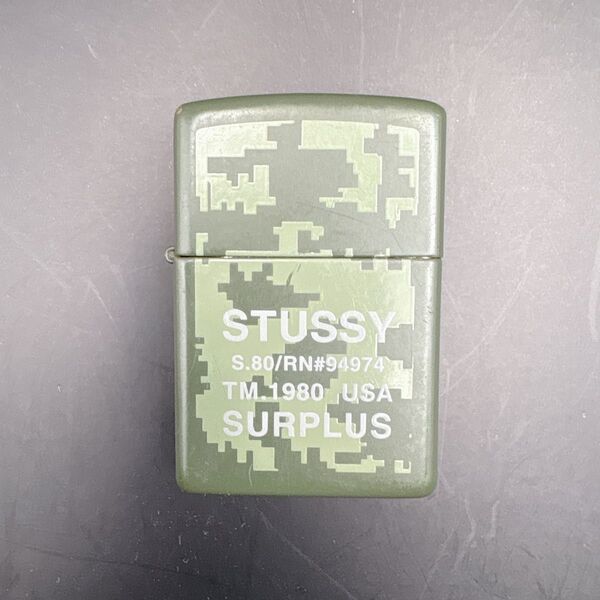 【激レア】Zippo ジッポー stussy ステューシー デジタルカモ 98年 オイルライター ジッポ ヴィンテージ 喫煙グッズ