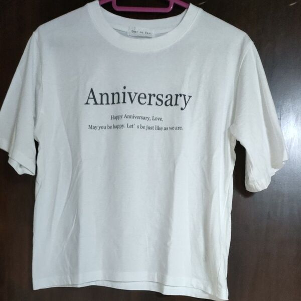 Dear my dear Anniversary Tシャツ ホワイト