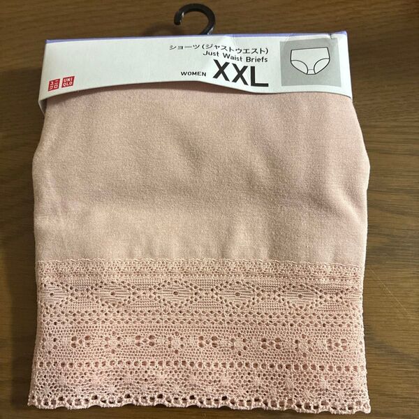 ユニクロ ピンク ジャストウエストショーツ XXL レディース