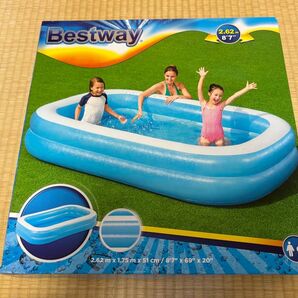 bestway プール 四角 262cm 家庭用 ビニールプール