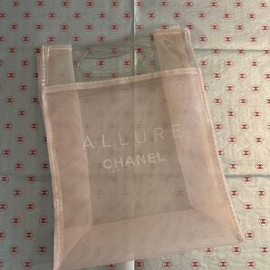 CHANEL シャネル アリュール メッシュ ナイロン ビニール ピンク ロゴ ミニハンドバッグ ノベルティ非売品