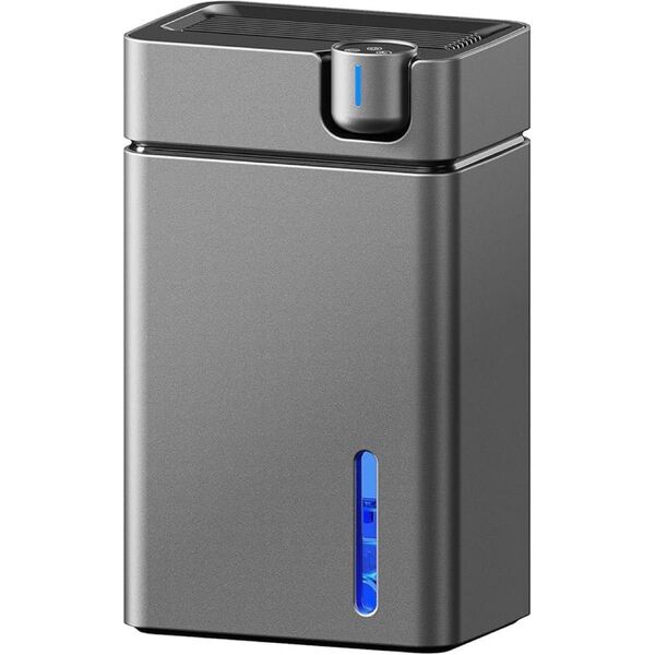 除湿機 衣類乾燥 小型 容量2.8L 鉄筋20畳・木造10畳 七色LED グレー
