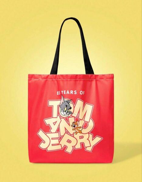 新品 未使用 トムとジェリー エコバッグ ナイロン トートバッグ ナイロンバッグ キッズ 習い事バッグ プールバッグ