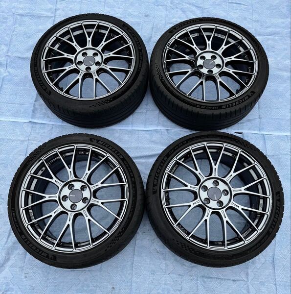 ENKEI PFM1 18インチ22日8J+50 5H 5穴PCD100ホイール 4本セットZN6 ZC6 ZN8ZD8 86BR