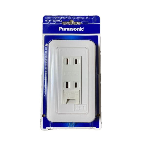 Panasonic コスモシリーズワイド21 埋込ダブルコンセント WTP1502WKP