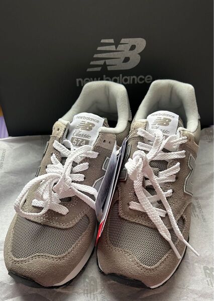 new balance 574 グレー スニーカー
