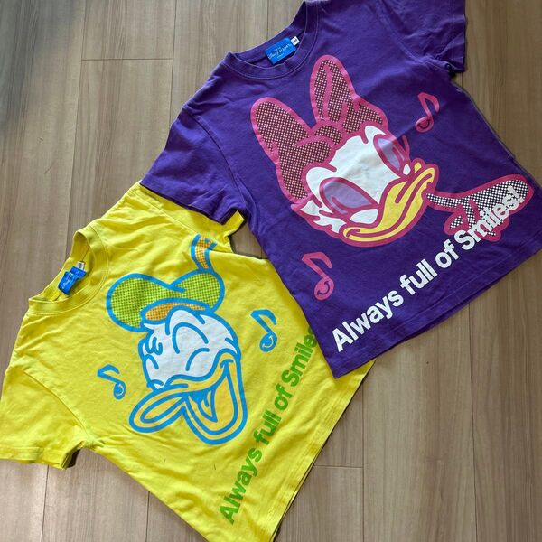 ディズニー 半袖Tシャツ ドナルド 東京ディズニーリゾート限定 サイズ120 130 2枚セット お買い得 レア