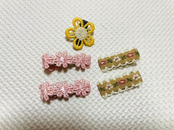 お花 ヘアピン ヘアクリップ