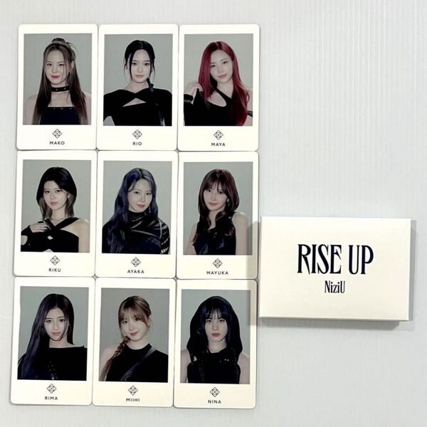 NiziU フォトカードセット(全メンバー9枚入り)1st EP RISE UP