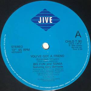 ♪試聴 12'♪Big Fun & Sonia / You've Got A Friend