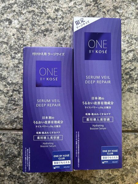 ONE BY KOSE セラムヴェール ディープリペア 薬用導入美容液 120ml(付けかえ用) 120ml 本体 ラージサイズ