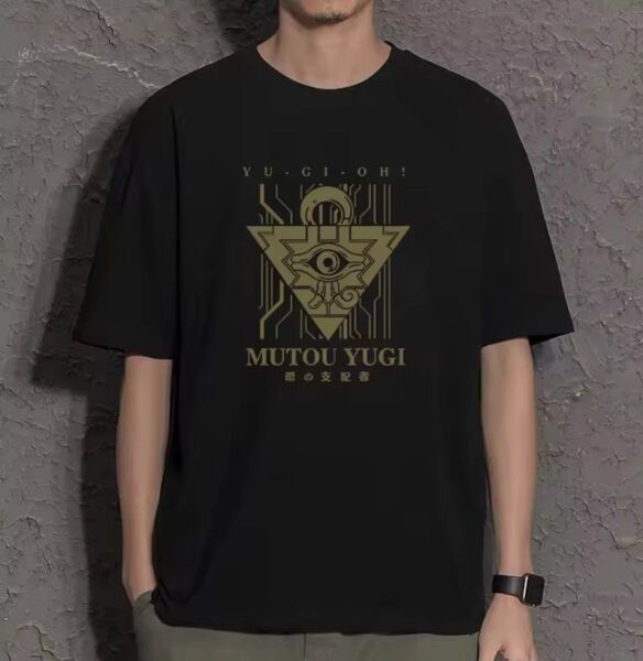 遊戯王 千年パズル ブラック 半袖Tシャツ XL ファッション おしゃれ メンズ レディース