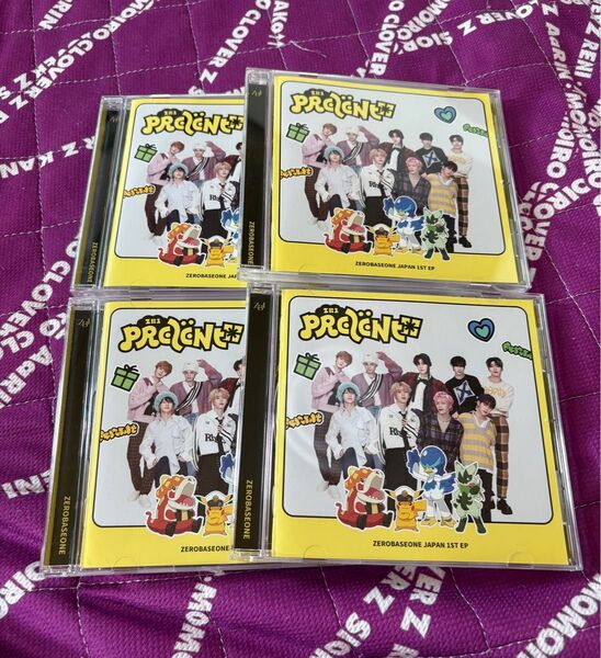 ZB1 ZEROBASEONE ゼベワンcd prezent アニメ盤 4枚セット 開封済み