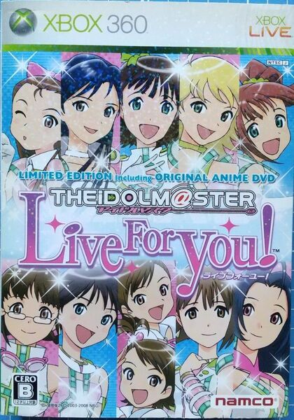 Xbox 360 アイドルマスター ライブフォーユー! 数量限定オリジナルアニメDVD同梱版 ディスク2枚組