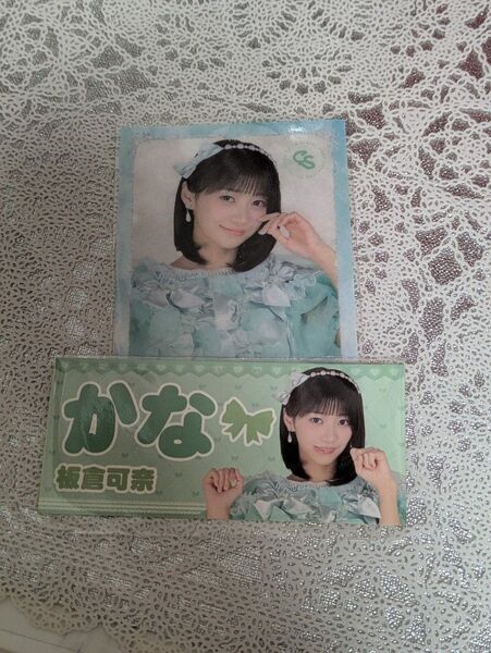 CUTIE STREET きゅーすと ラッフルくじ ワンマン衣装 板倉可奈 クリアカード ステッカー
