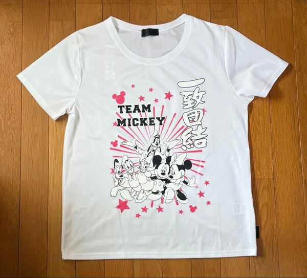 ディズニー ミッキー ミニー ドナルドダック デイジー プルート グーフィー TEAM MICKEY 一致団結 Tシャツ