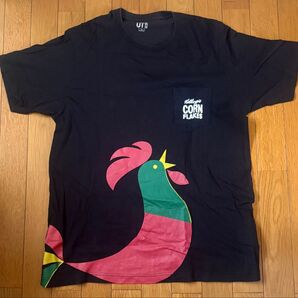 UT ユニクロ ケロッグ コーンフレーク Tシャツ XLサイズ ブラック